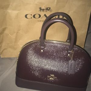 Authentic Patented Leather Coach bag
